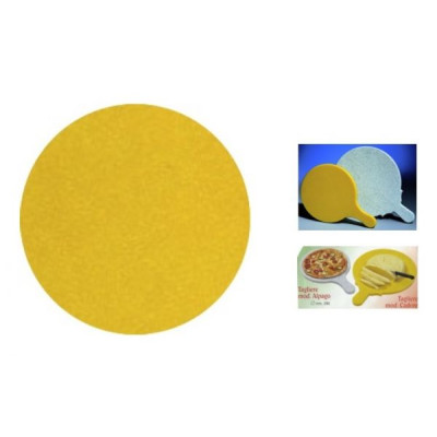 Round polyethylene Chopping board YELLOW diameter cm.36 for pizza