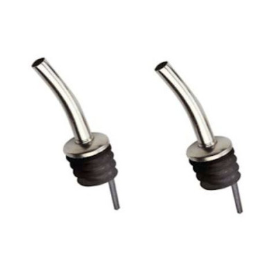 DOSING OIL CAPS IN SILVER PLATED BRASS AND PEEK SYNTHETIC MATERIAL SET OF 2 - Pack of 200 Set (400 Caps)
