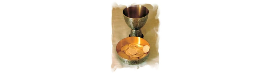 Holy Mass Celebrations - Communion Wafers and Wine, Incense