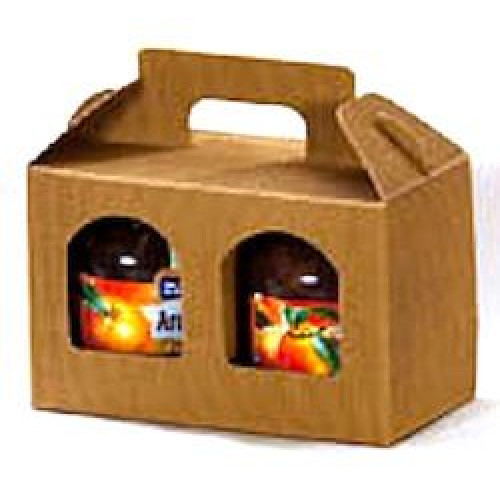 JARS HOLDER cardboard boxes 2 places - mm.210x100x90 - 10 Pcs. 