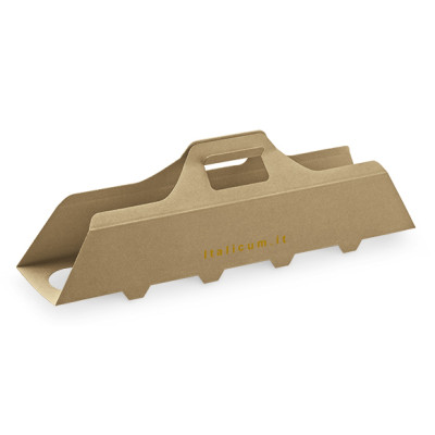 Take-away container 5 drink glasses with handle mm.535x120x90 Pcs. 50 