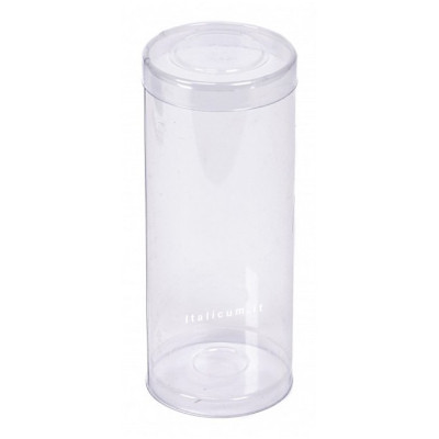 Transparent Cylindrical PVC Box mm.60x120 diameter mm.60 height mm.120 - 10 Pcs.