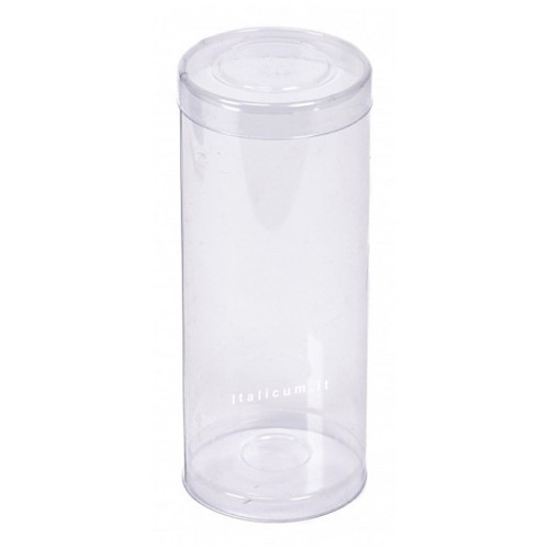 Transparent Cylindrical PVC Box mm.60x120 diameter mm.60 height mm.120 - 10 Pcs.
