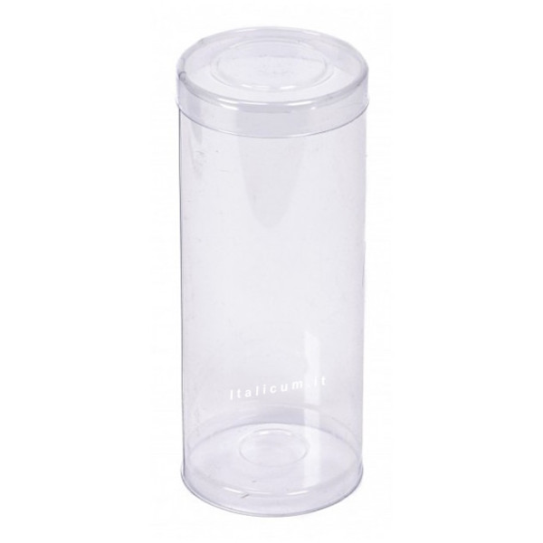Transparent Cylindrical PVC Box mm.60x120 diameter mm.60 height mm.120 - 10 Pcs.