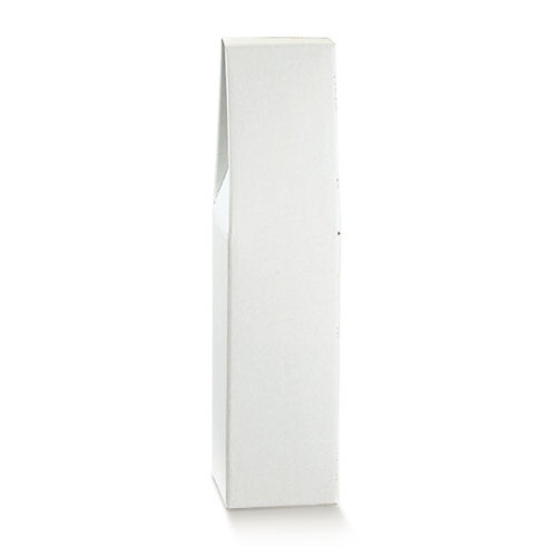 White bottle holder box 1 place with handle mm.90x90x385 - 10 pcs.