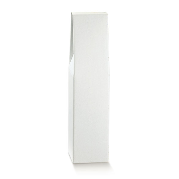 White bottle holder box 1 place with handle mm.90x90x385 - 10 pcs.