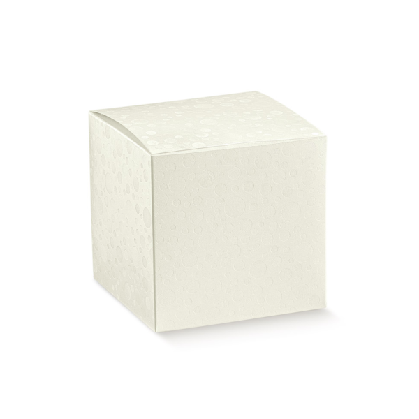Folding boxes sphere white cardboard mm.140x140x140 - 10 pcs.