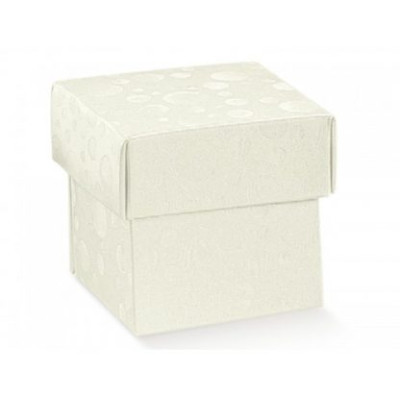 White cardboard boxes with lid mm.200x200x60 Pcs.10