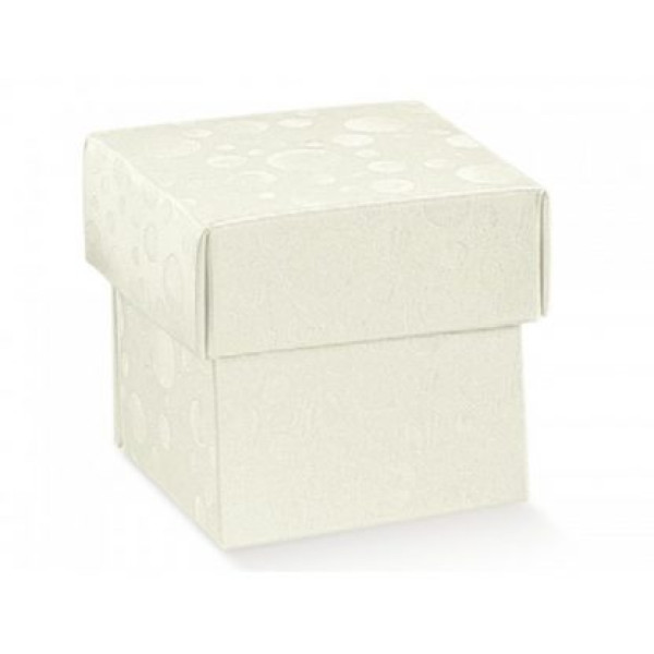 White cardboard boxes with lid mm.200x200x60 Pcs.10