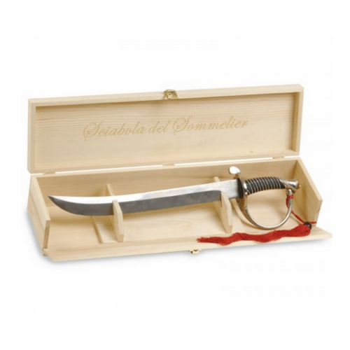 Sommelier saber in showing case