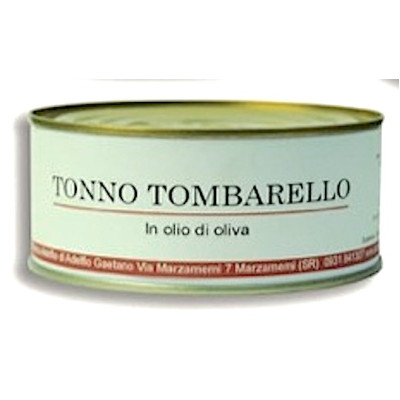 Tuna Tombarello in olive oil 300 gr can.