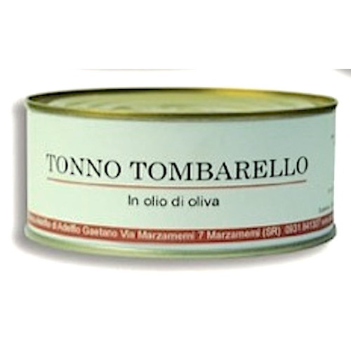 Tuna Tombarello in olive oil 300 gr can.