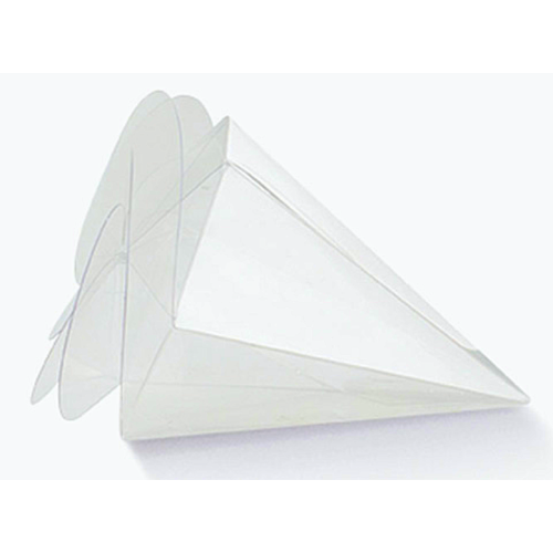 Transparent Cone box with Spiral Closure mm.80
