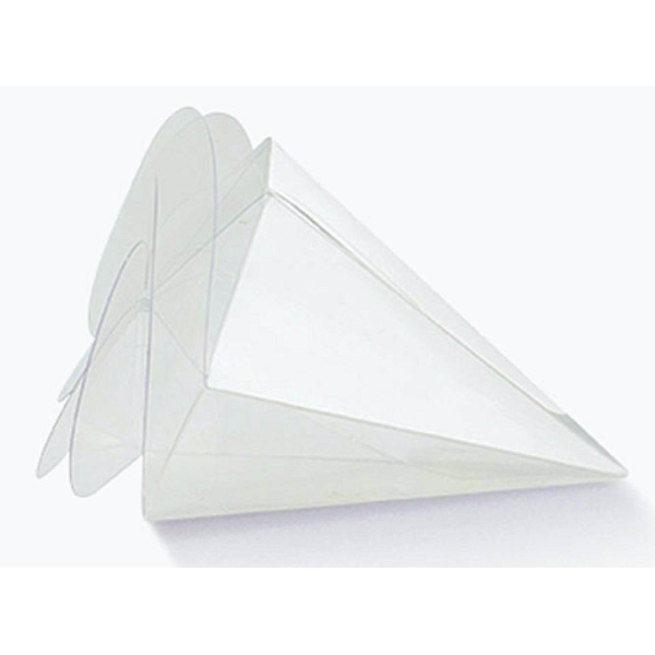 Transparent Cone box with Spiral Closure mm.80
