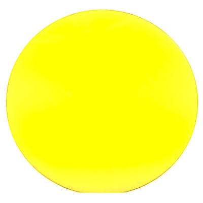 Round yellow tulle cm.23 for confetti - 100 pieces