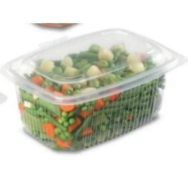 Transparent food containers with lid 1200 CC mm.190x185x69 - Pcs.50